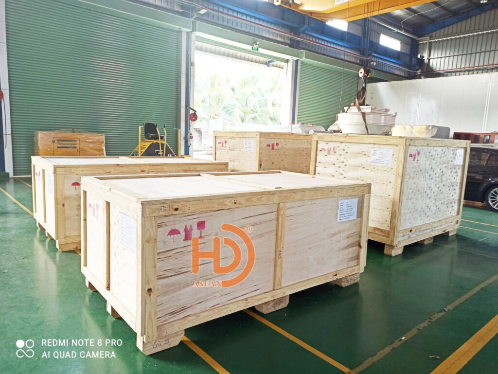 Hình ảnh thực tế đóng thùng gỗ kín tại Vĩnh Phúc